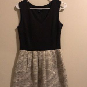 Black and gold dress